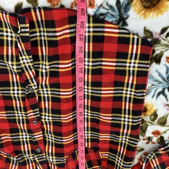 Vintage Cambridge Flannel Shirt Mens XL Red Plaid Button Up Lumberjack - Picture 4 of 5